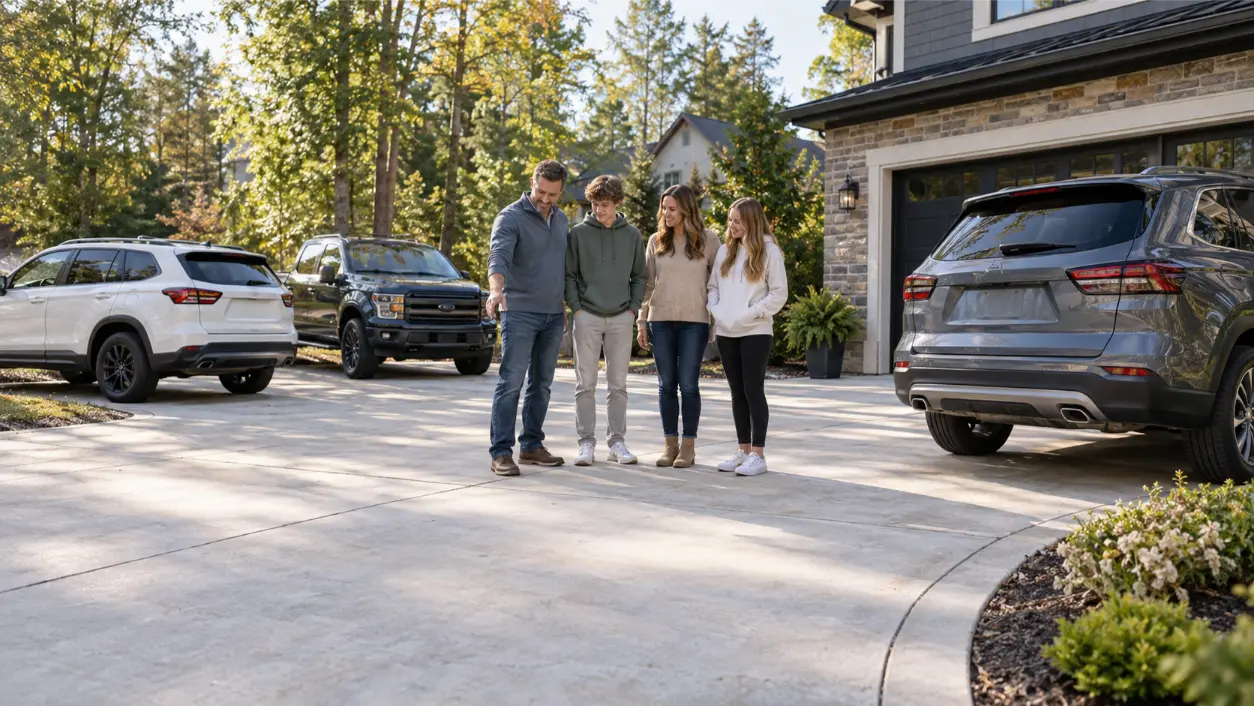 Driveway Parking Layout: How Extra Vehicles Change The Way A Driveway Should Work