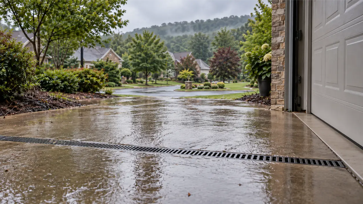 Driveway Drains Toward Garage: Why Water Reaches The Door And How To Fix It